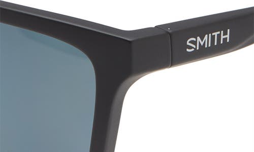 Smith Shoutout 57mm Chromapop™ Polarized Square Sunglasses In Matte Black/cp Polar Black