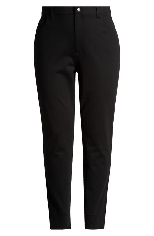 Shop Eileen Fisher High Waist Slim Fit Knit Jeans In Black