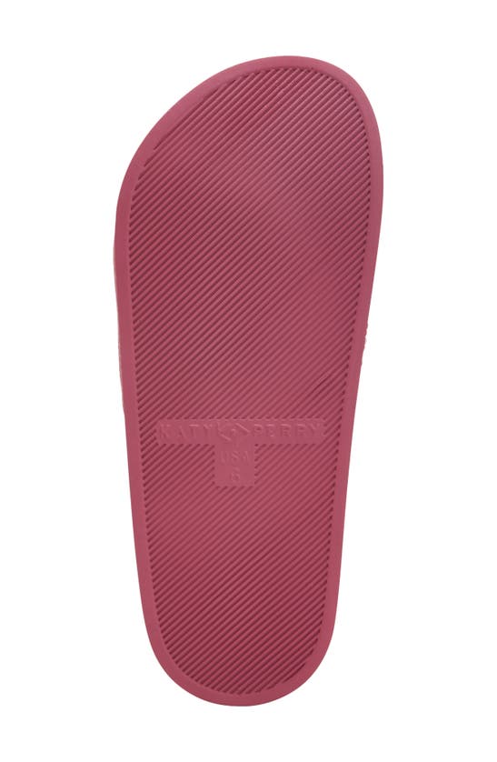 Shop Katy Perry The Pool Shell Slide Sandal In Dark Pink