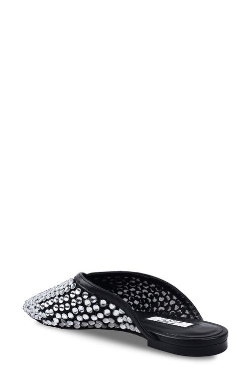 Zigi Lilla Crystal Embellished Pointed Toe Mule In Black Multi