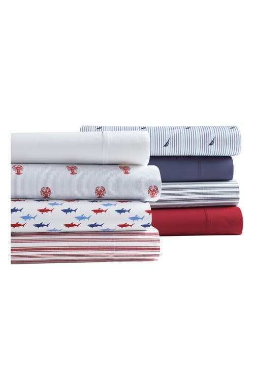 Nautica 'coleridge' Cotton Sheet Set In Red