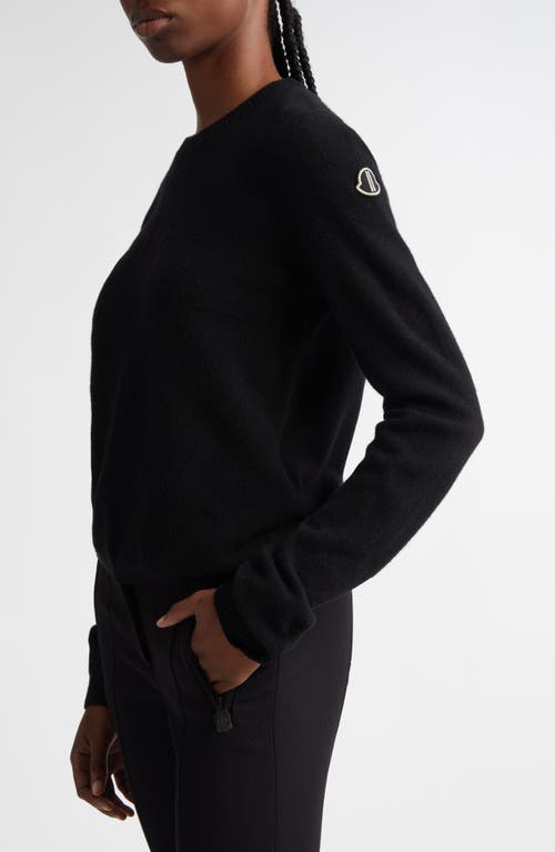 Shop Moncler X Rick Owens Wool & Cashmere Crewneck Sweater In 999-black