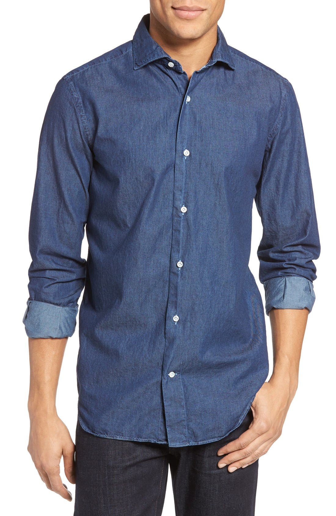 eleventy denim shirt