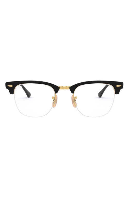 Ray Ban Ray-ban 50mm Optical Glasses In Gold/black