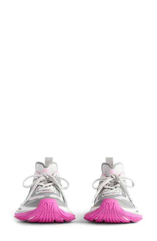 Shop Balenciaga Circuit Sneaker In Grey/pink