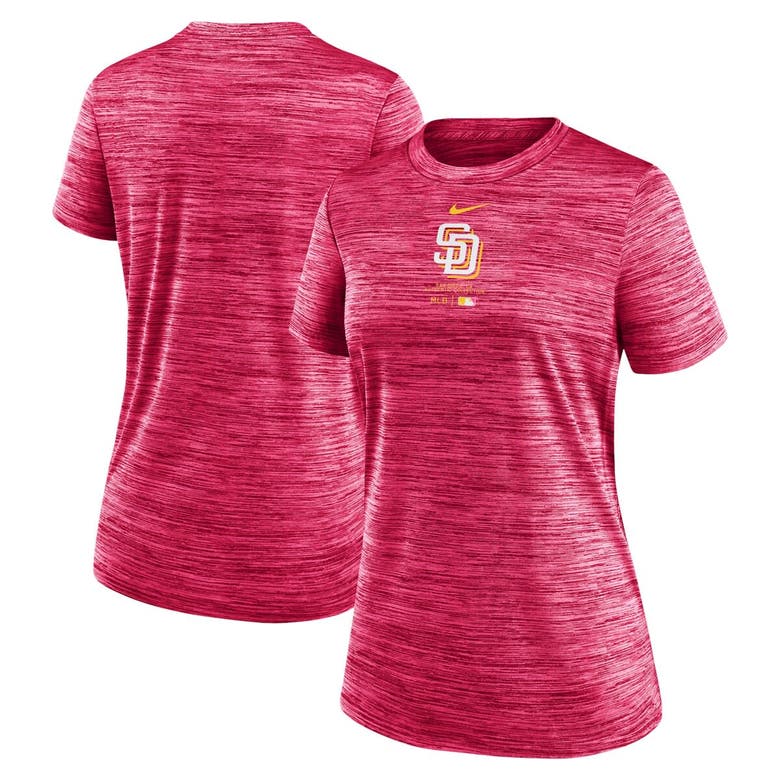 Shop Nike Pink San Diego Padres City Connect Practice Velocity Performance T-shirt