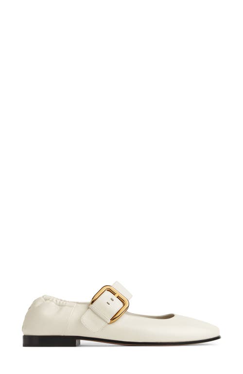 Bottega Veneta Off-white Astaire Mary-jane Ballerina Flats In String