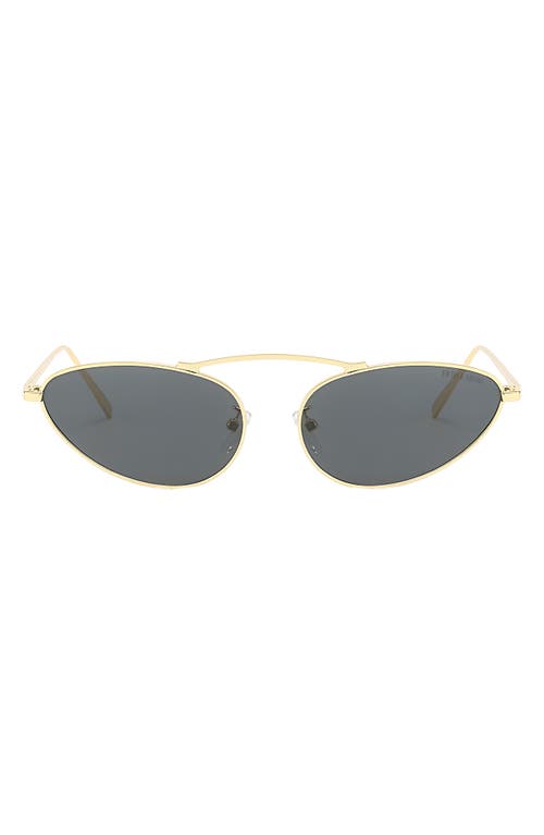 Fifth & Ninth Daphne 60mm Polarized Cat Eye Sunglasses in Gold /Black 