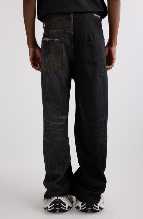 Balenciaga Fifty-fifty Jeans In Light Black