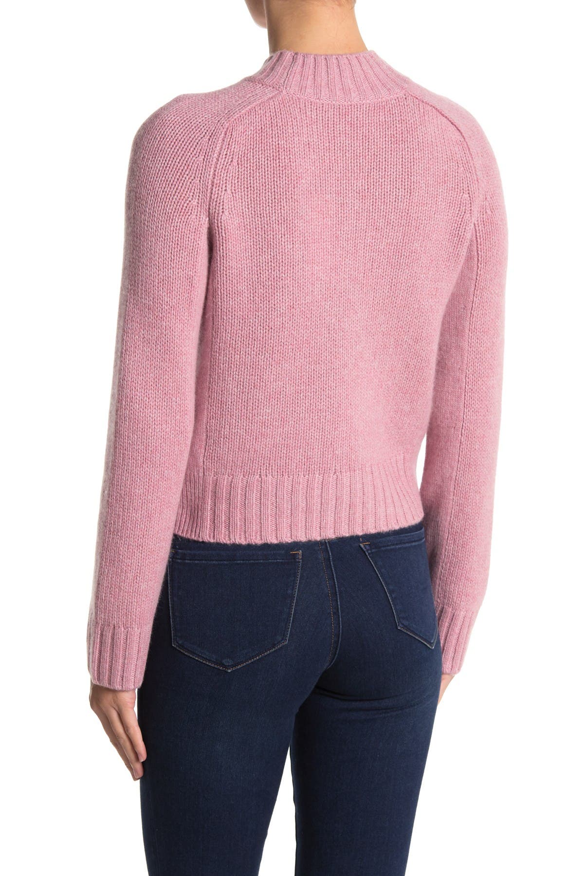 vince mock neck cashmere sweater