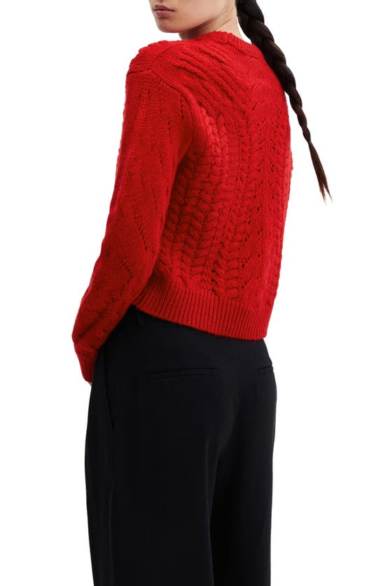 MANGO MANGO OPEN STITCH SWEATER
