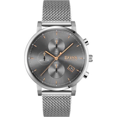 Boss Integrity Chronograph Mesh Strap Watch, 4m