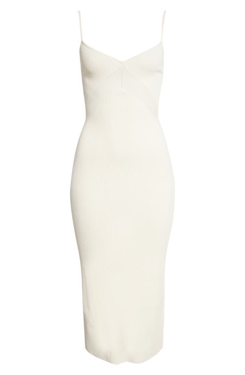 Rag & Bone Asher Ribbed-knit Racerback Maxi Dress In Ivory