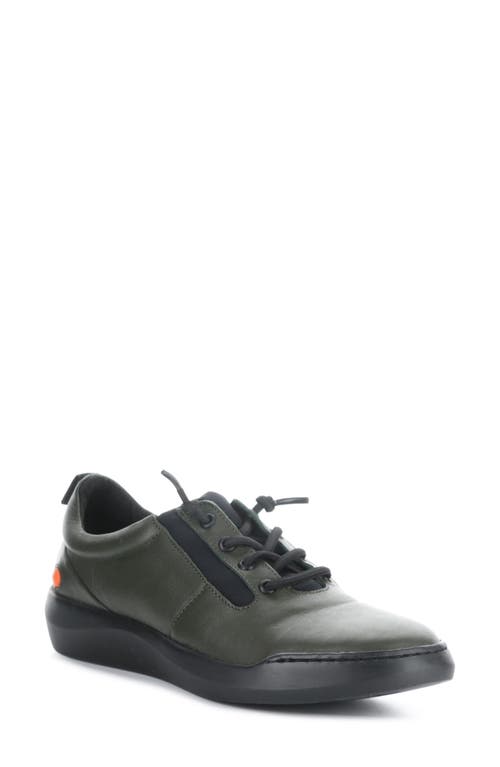 Bann Sneaker in Military/Black Smooth Leather