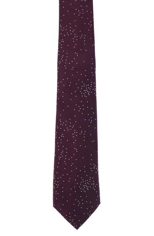 Trafalgar Men's Mystere Silk Metallic Polka Dot Tie In Purple