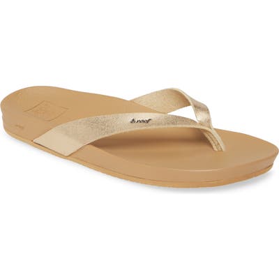 Reef Cushion Bounce Court Flip Flop, Metallic