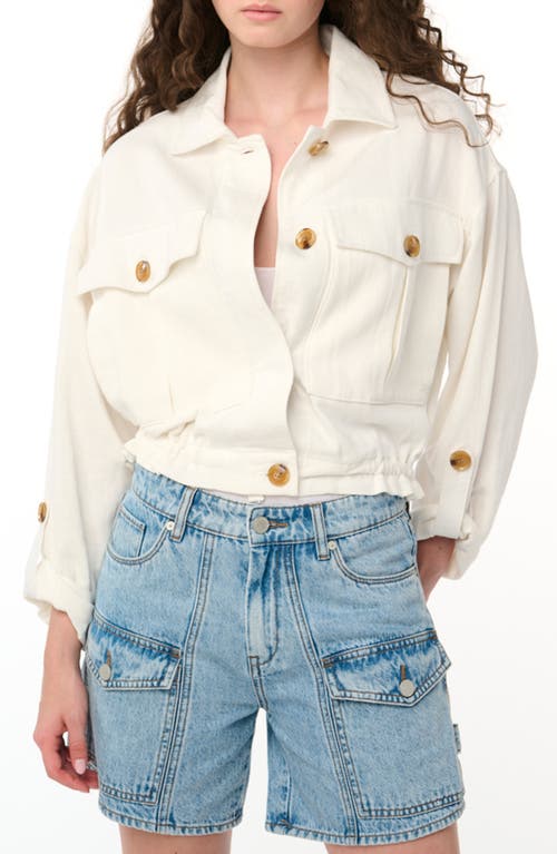 BLANKNYC Cotton & Linen Utility Jacket Great Catch at Nordstrom,