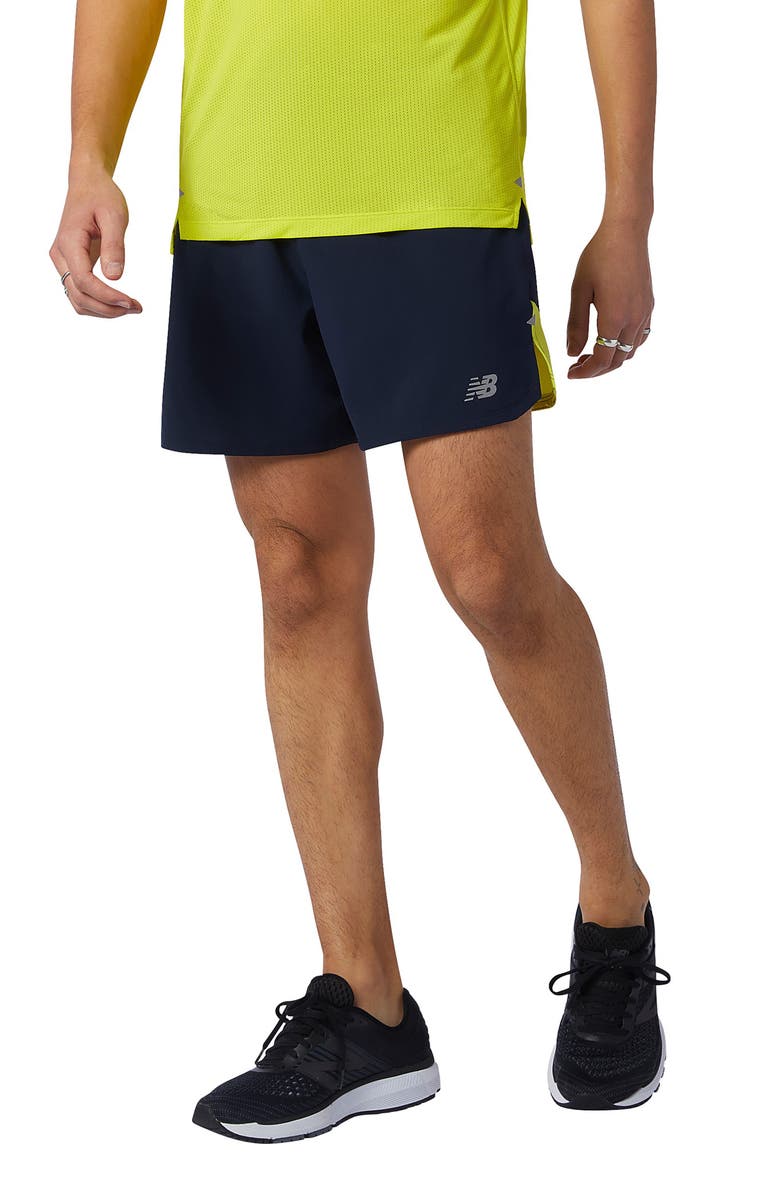 NEW BALANCE Impact Run Performance Shorts, Main, color, YELLOW