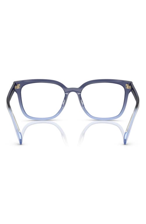 Tory Burch 55mm Square Optical Glasses In Dark Blue