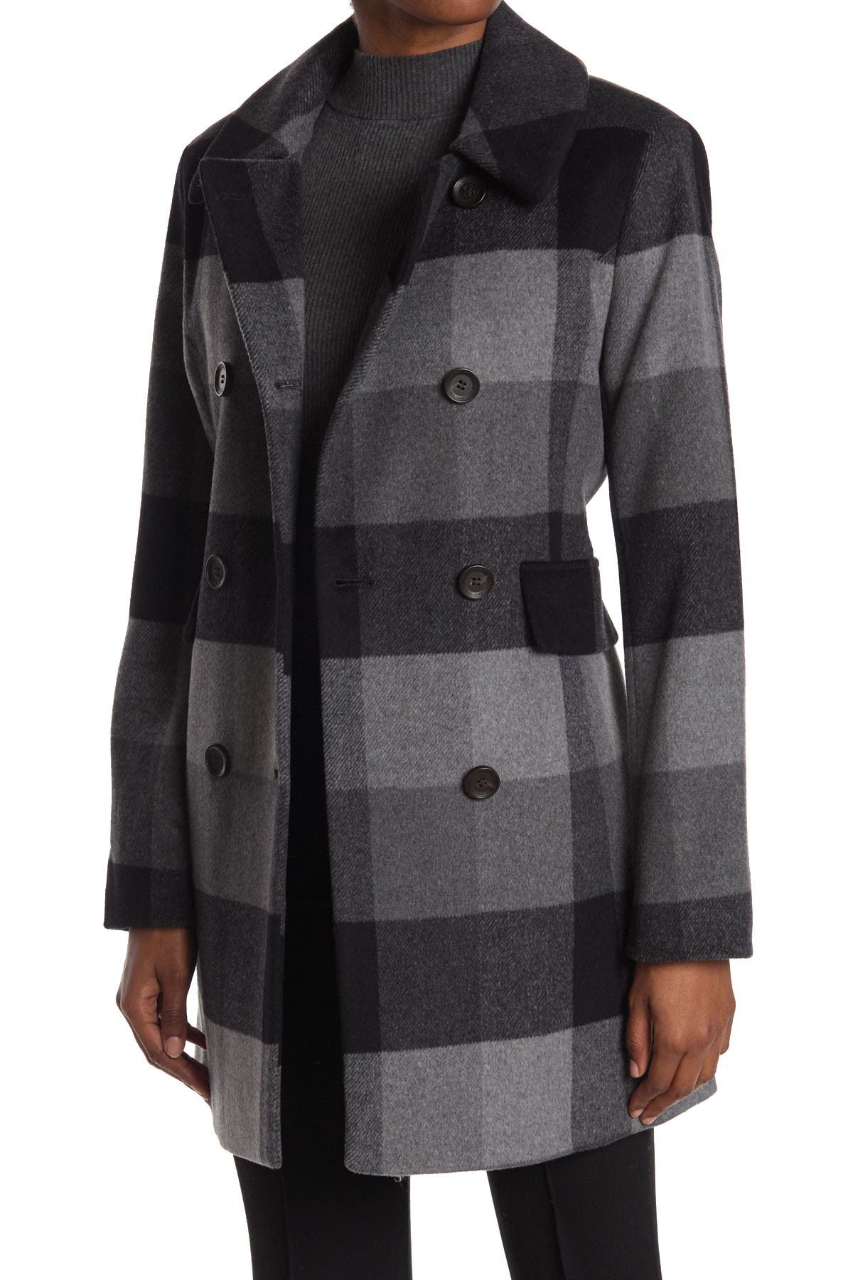 plaid wool coats