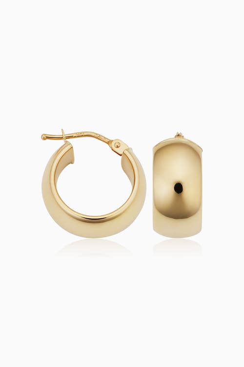 Shop Oradina 14k Gold High Society Hoops Earrings In Yellow Gold