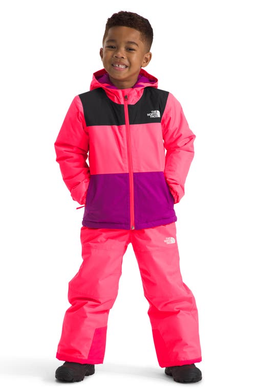 Shop The North Face Kids' Freedom Insulated Waterproof Hooded Jacket In Radiant Poppy