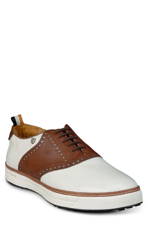 Allen Edmonds Straits Golf Oxford Sneaker White/Brown at Nordstrom,