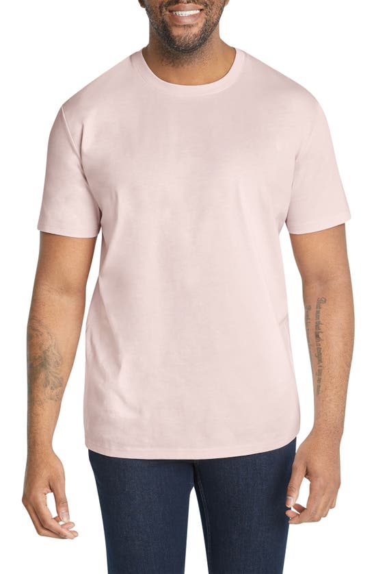 Shop Johnny Bigg Essential Crewneck Cotton T-shirt In Seashell