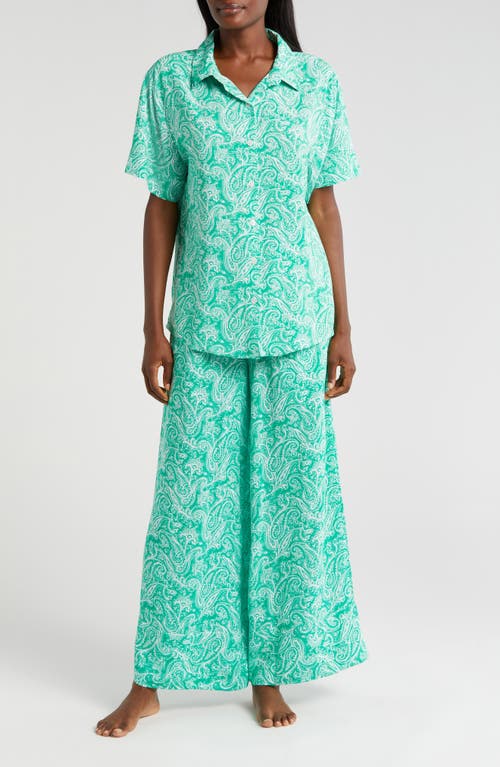 Papinelle Sophia Wide Leg Pajamas Spearmint at Nordstrom,