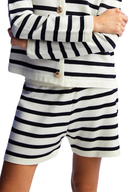 Nocturne Striped Mini Shorts In Multi-colored