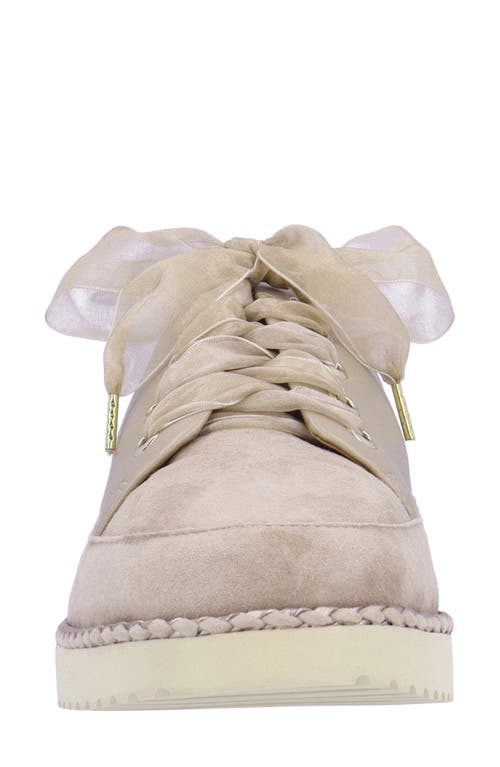 L'amour Des Pieds Zaina Platform Sneaker In Platino