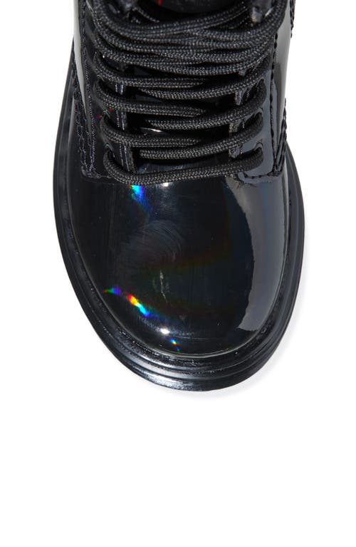 Dr. Martens' Dr. Martens Kids' 1460 Black Rainbow Boot In Rainbow Patent