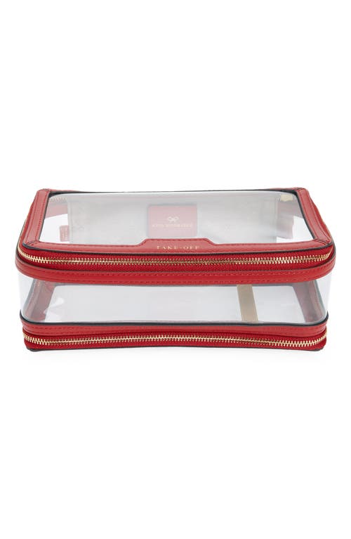 ANYA HINDMARCH ANYA HINDMARCH IN-FLIGHT CLEAR TRAVEL CASE