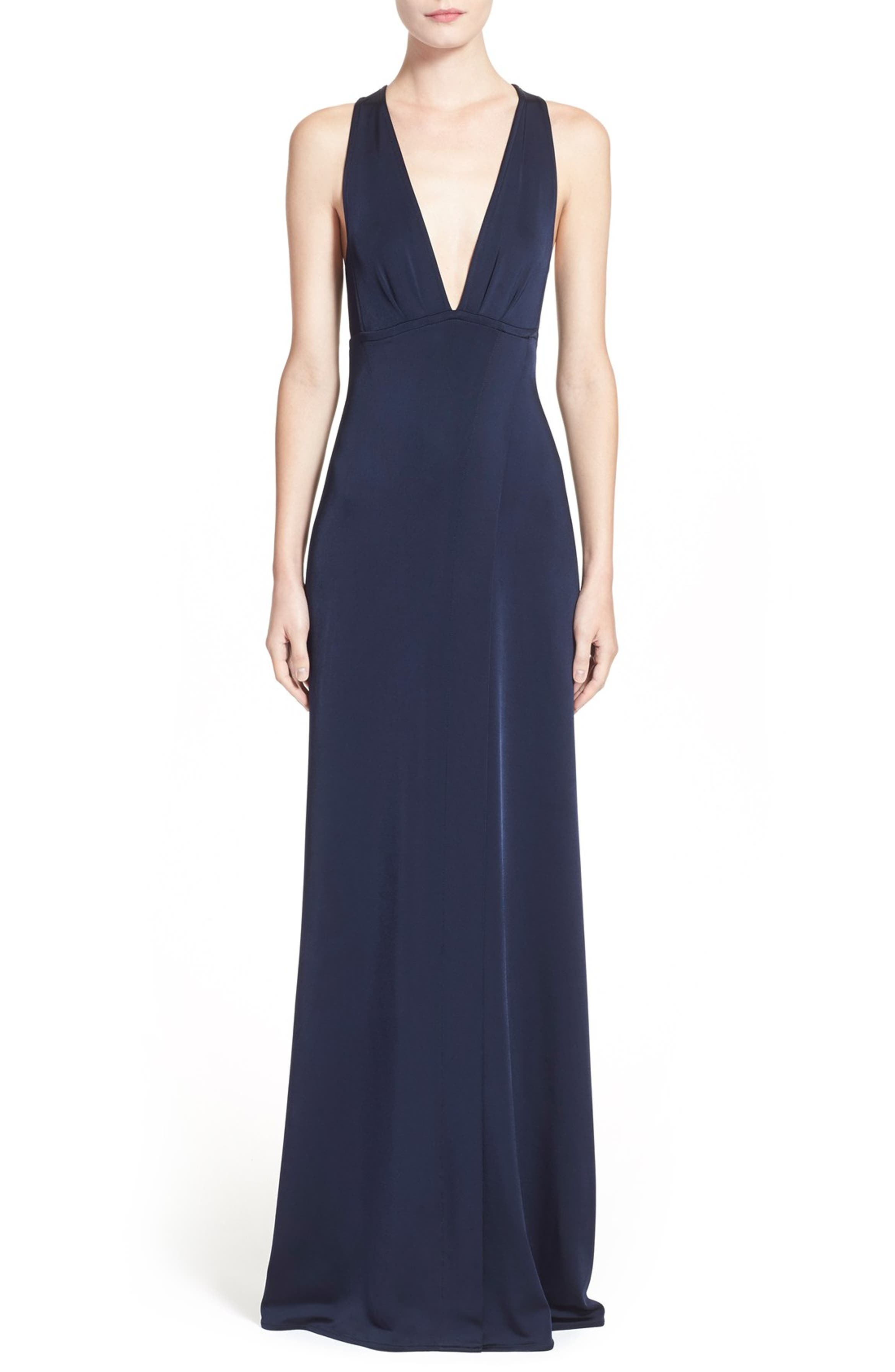 Yigal Azrouël Wrap Front Jersey Gown | Nordstrom
