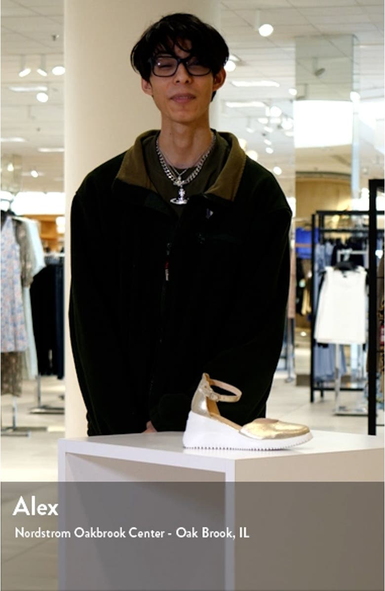 Metallic Wedge Sandal, sales video thumbnail