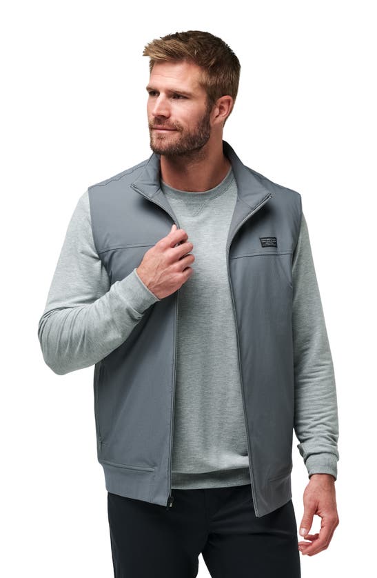 Travis Mathew Wanderlust Vest In Quiet Shade