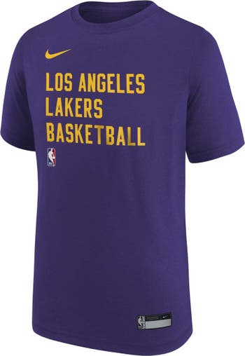Men's Los Angeles Lakers Nike Gold Essential Practice Performance T-Shirt
