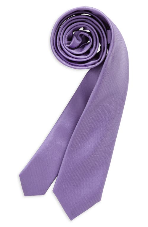 Nordstrom Kids' Ugo Solid Satin Tie in Lavender Ugo Satin at Nordstrom