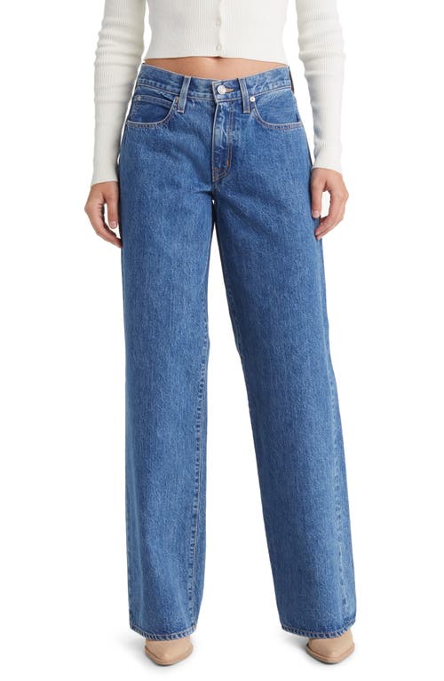 Mica Low Rise Wide Leg Organic Cotton Jeans in Sweet Memory