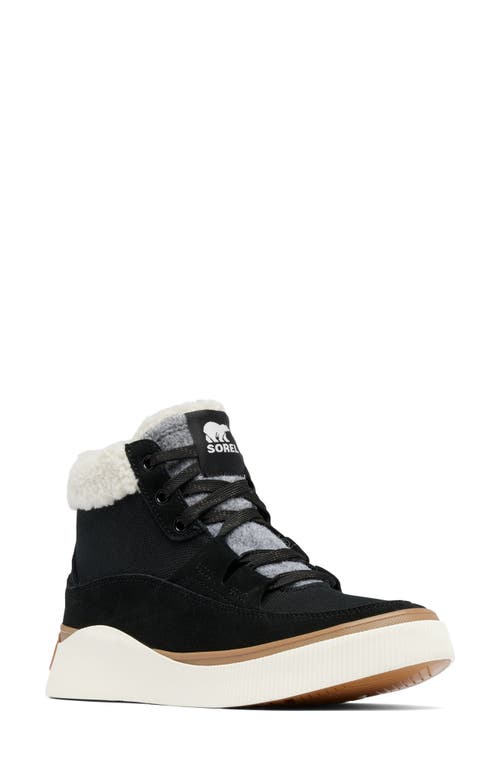 Sorel Out N About Iv Waterproof Sneaker In Black/sea Salt