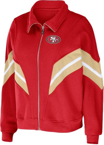 Women's WEAR by Erin Andrews Scarlet San Francisco 49ers Bomber Full-Zip  Jacket