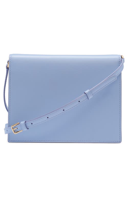 Dolce & Gabbana Dolce&gabbana Dg Logo Flap Leather Crossbody Bag In Light Blue