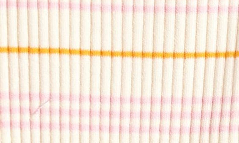 Shop Tiny Tribe Kids' Sorbet Stripe Rib Cotton Tank Romper In Pink Stripe