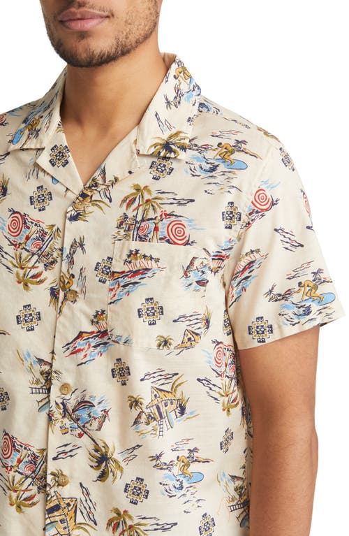 1940s Universe Hawaiian Shirt - Beige