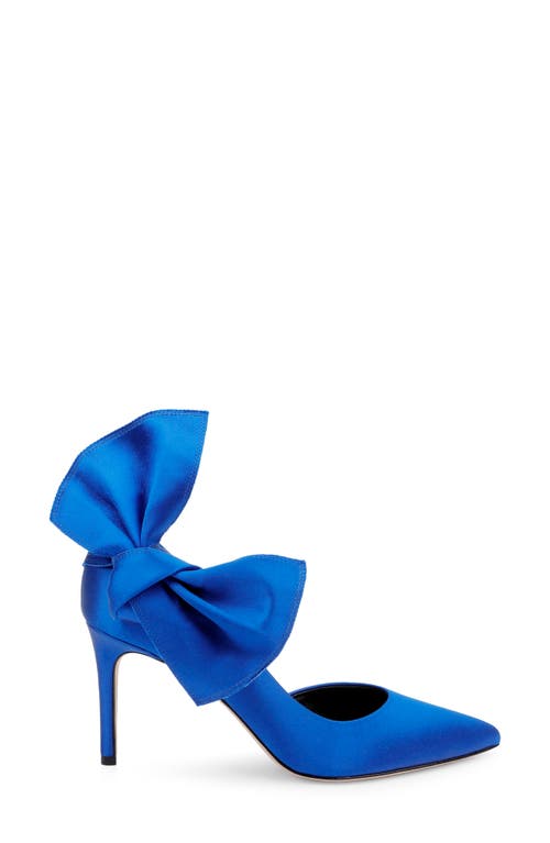 Shop Dee Ocleppo Belmont Half D'orsay Pump In Sapphire Satin