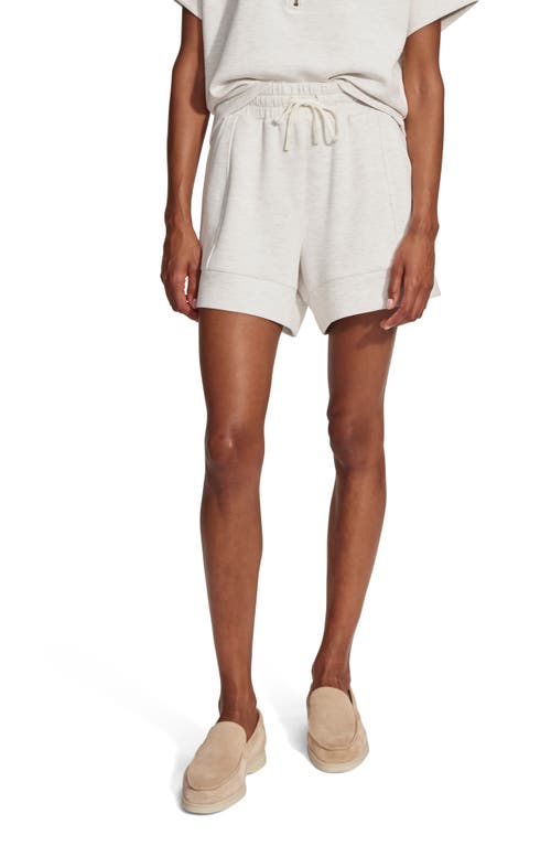 Varley Atrium Drawstring Shorts In Ivory Marl