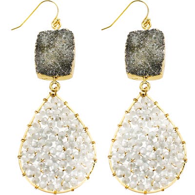 Panacea Crystal Teardrop Earrings