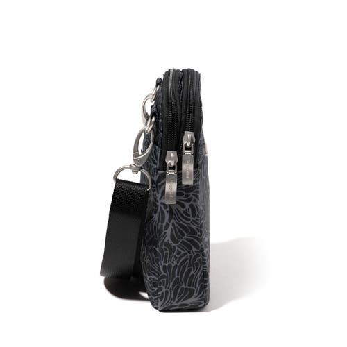 Baggallini Modern Take Two Rfid Crossbody Bag In Midnight Blossom