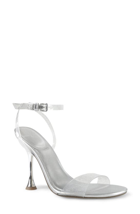 Marc Fisher Ltd Calisty Ankle-strap Sandals In Silver 01