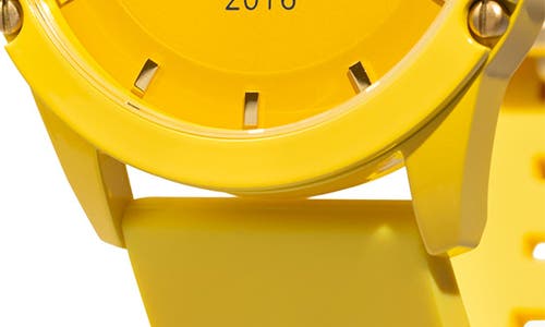Spgbk Watches Greatest Silicone Strap Watch, 42mm Case In Yellow/gold